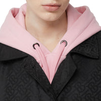 Paletot en jacquard d'econyl® monogram - Noir