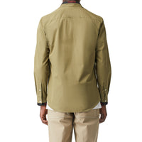 UTILITY GREEN Chemise en popeline de coton à logo