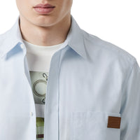 SKY BLUE Chemise Oxford en coton à logo