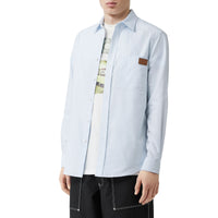 SKY BLUE Chemise Oxford en coton à logo