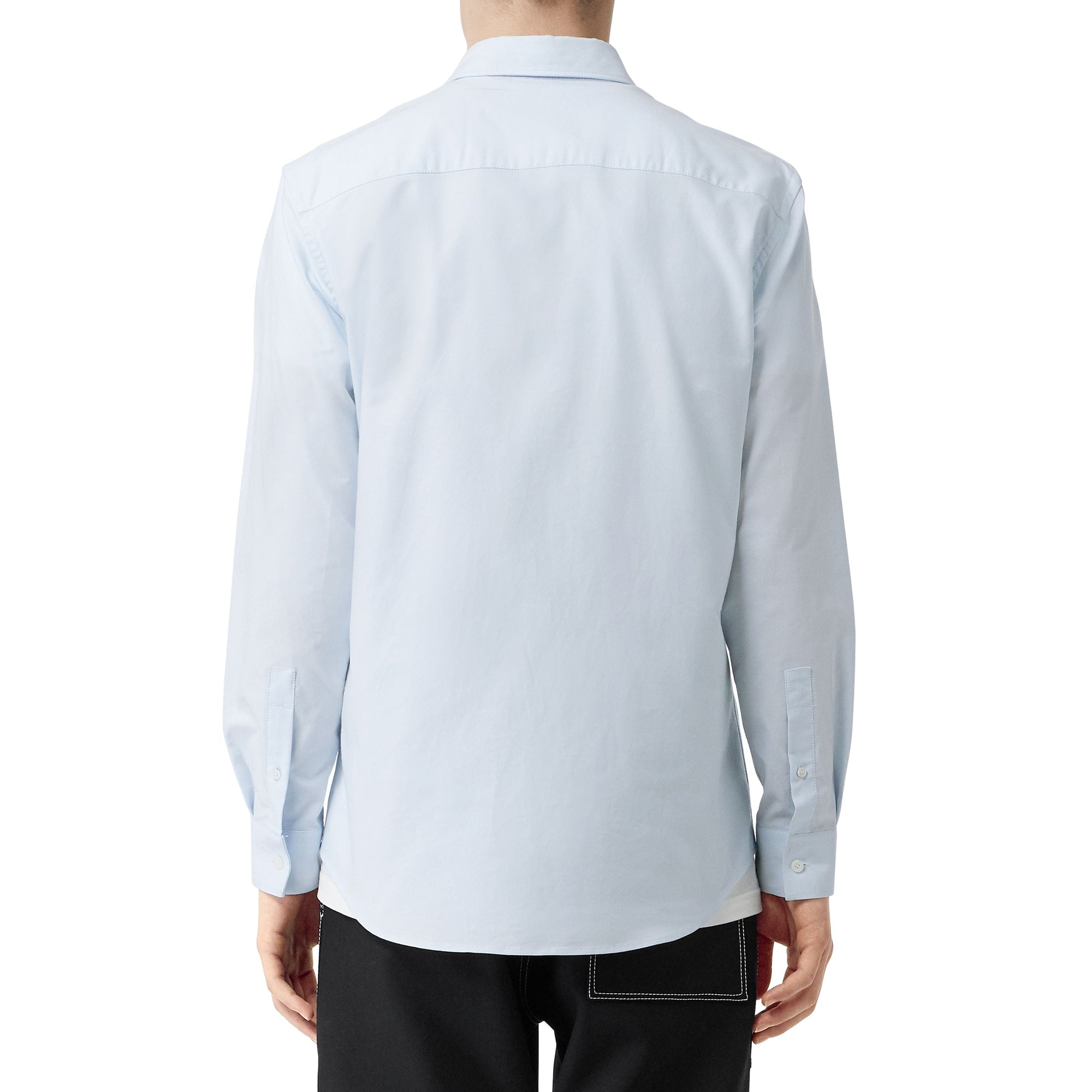 SKY BLUE Chemise Oxford en coton à logo