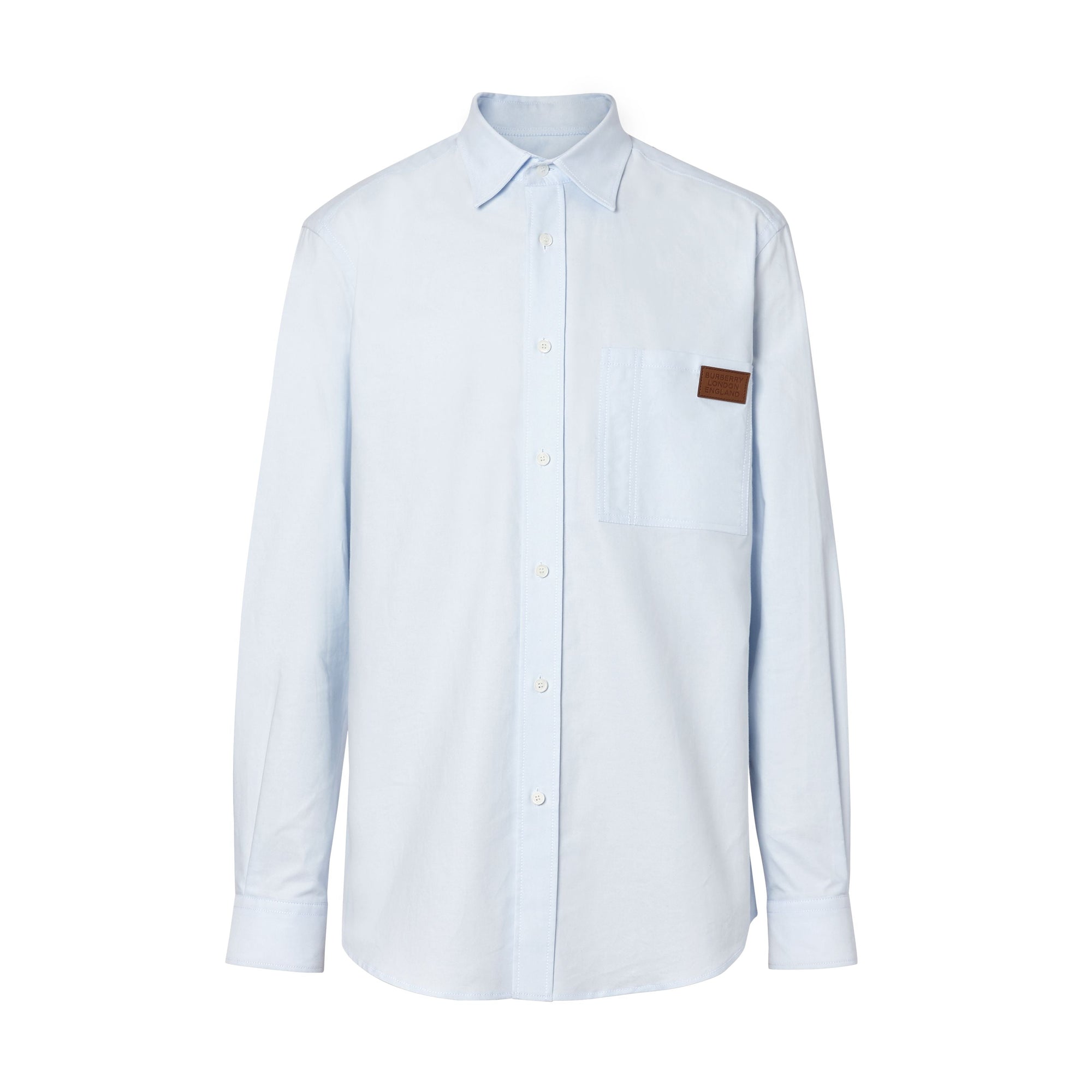 SKY BLUE Chemise Oxford en coton à logo