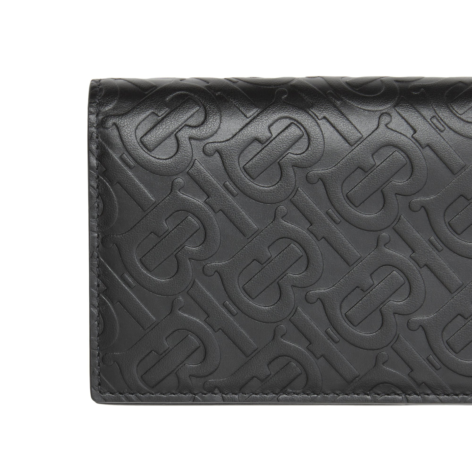 BLACK Portefeuille continental en cuir Monogram