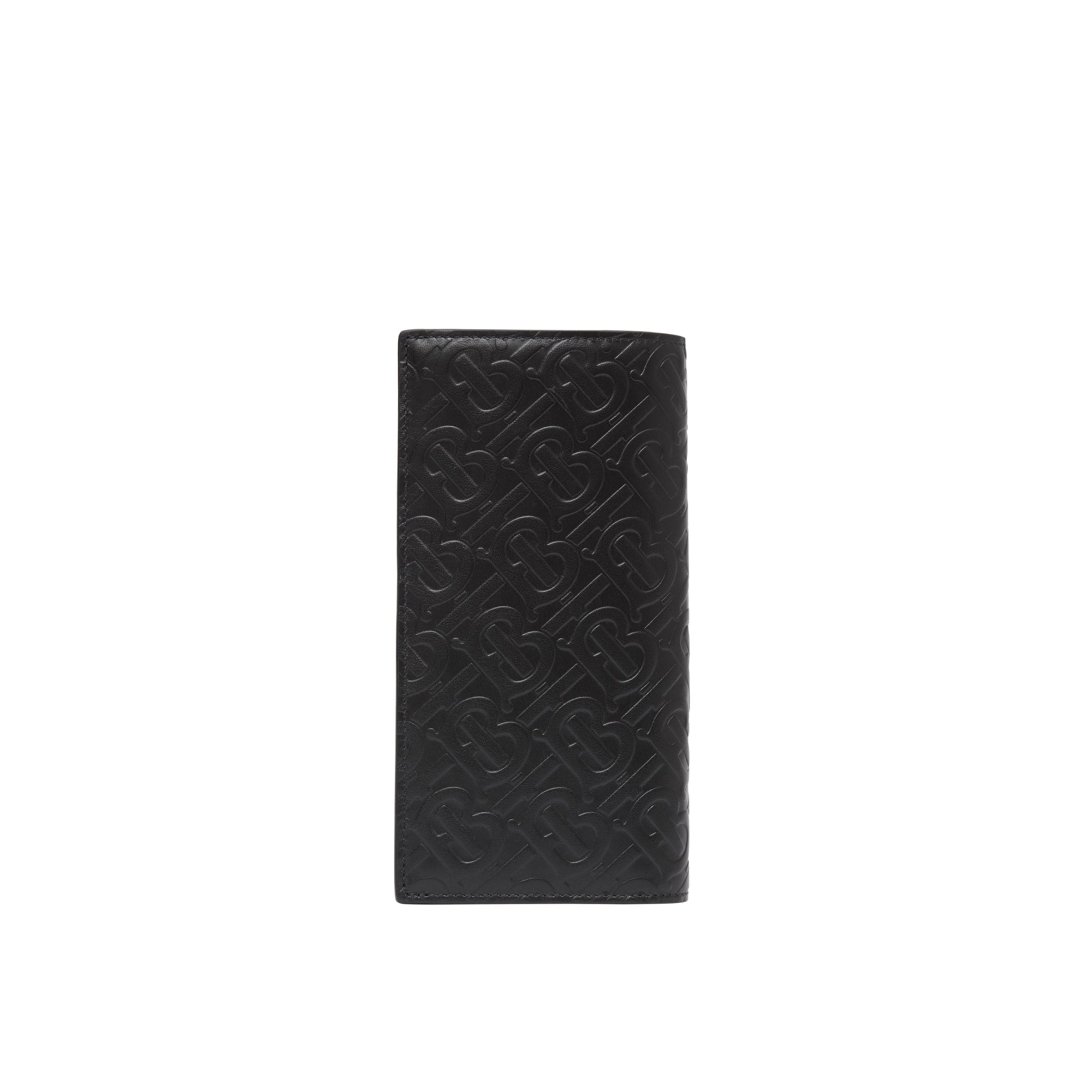 BLACK Portefeuille continental en cuir Monogram