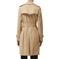 Trench en gabardine de coton avec boutons - Miel