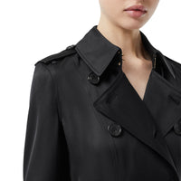 Trench en satin de soie - Noir