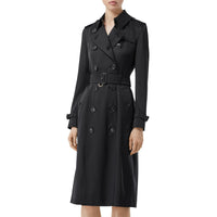 Trench en satin de soie - Noir