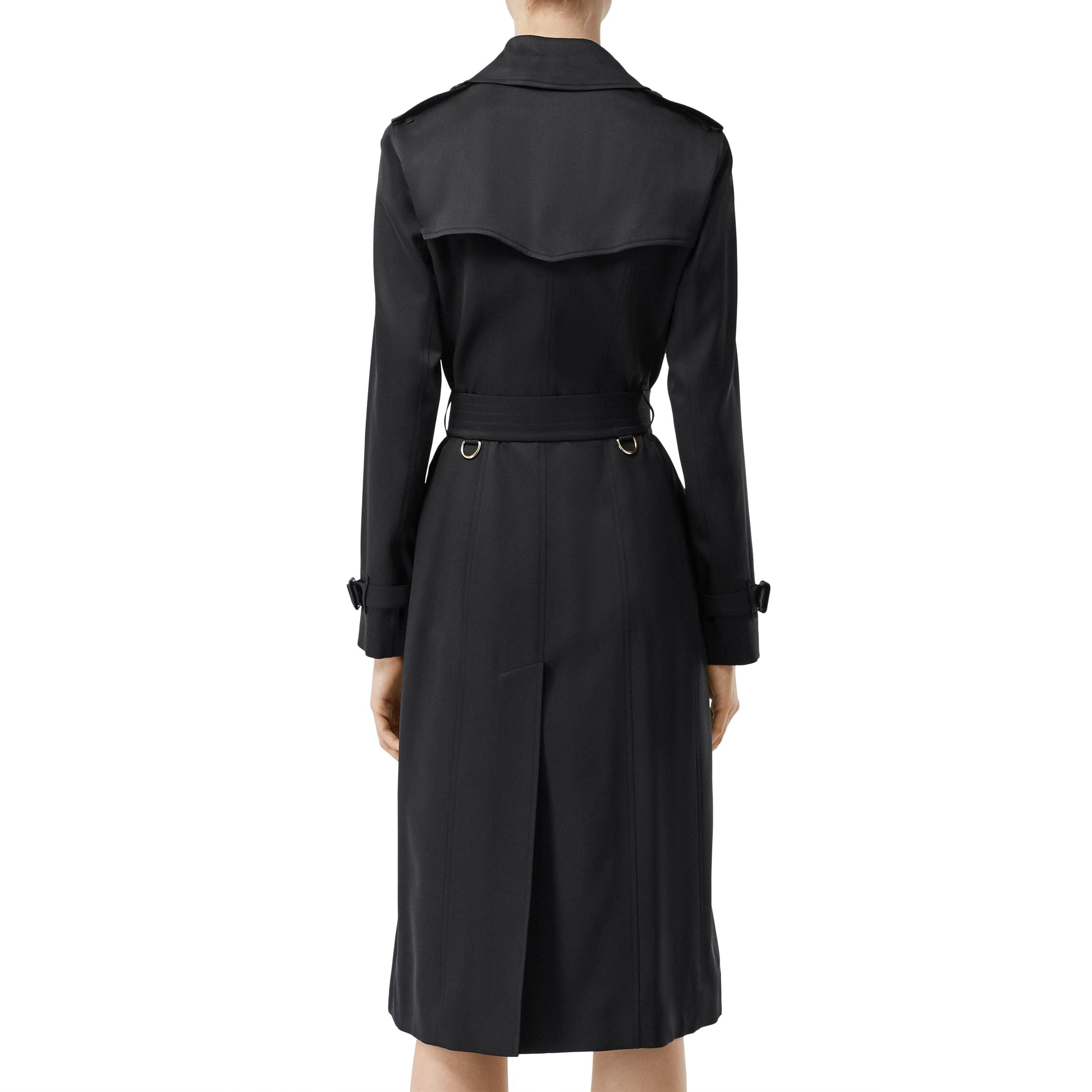 Trench en satin de soie - Noir