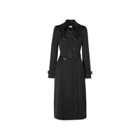 Trench en satin de soie - Noir