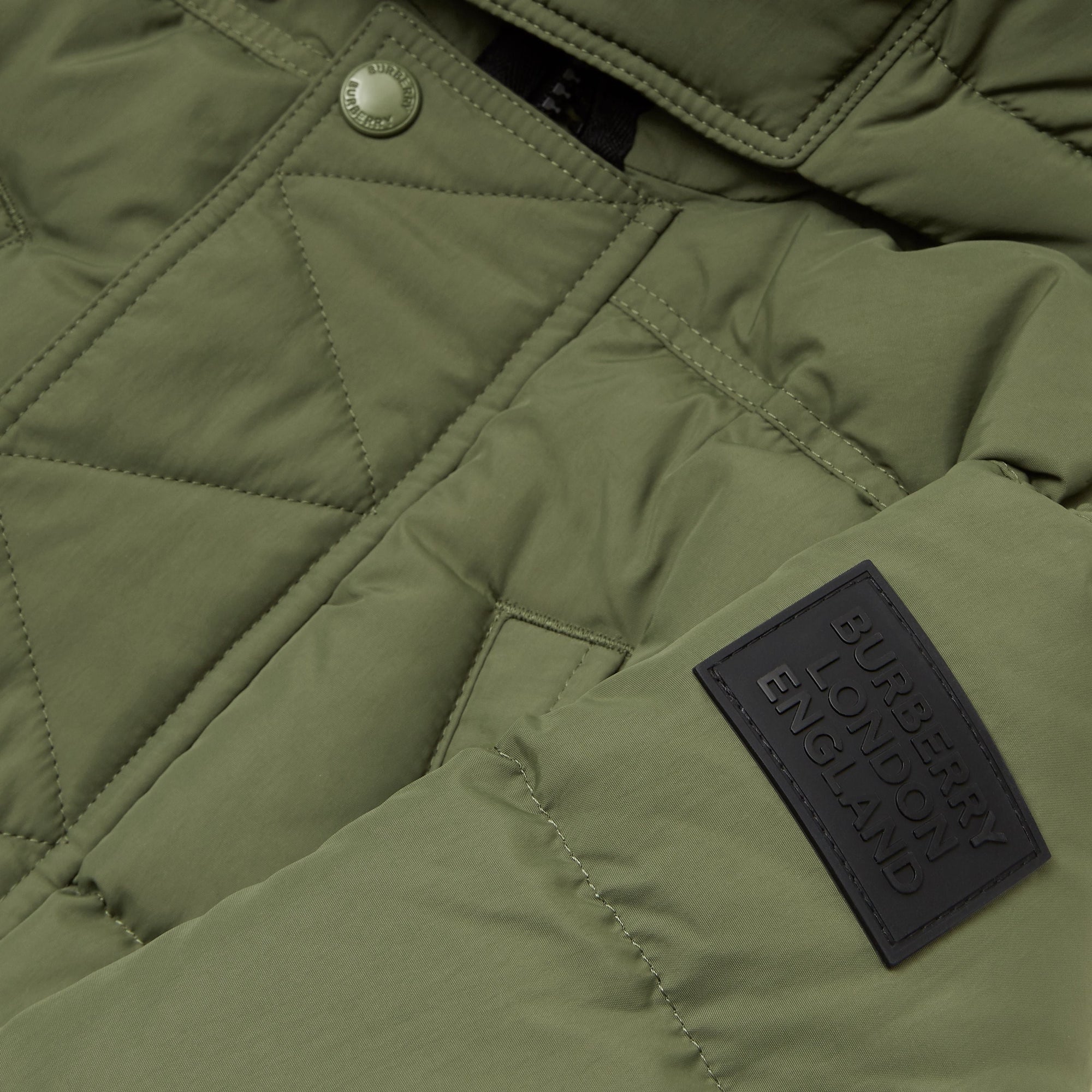 POPLAR GREEN Doudoune rembourrée en duvet avec capuche amovible