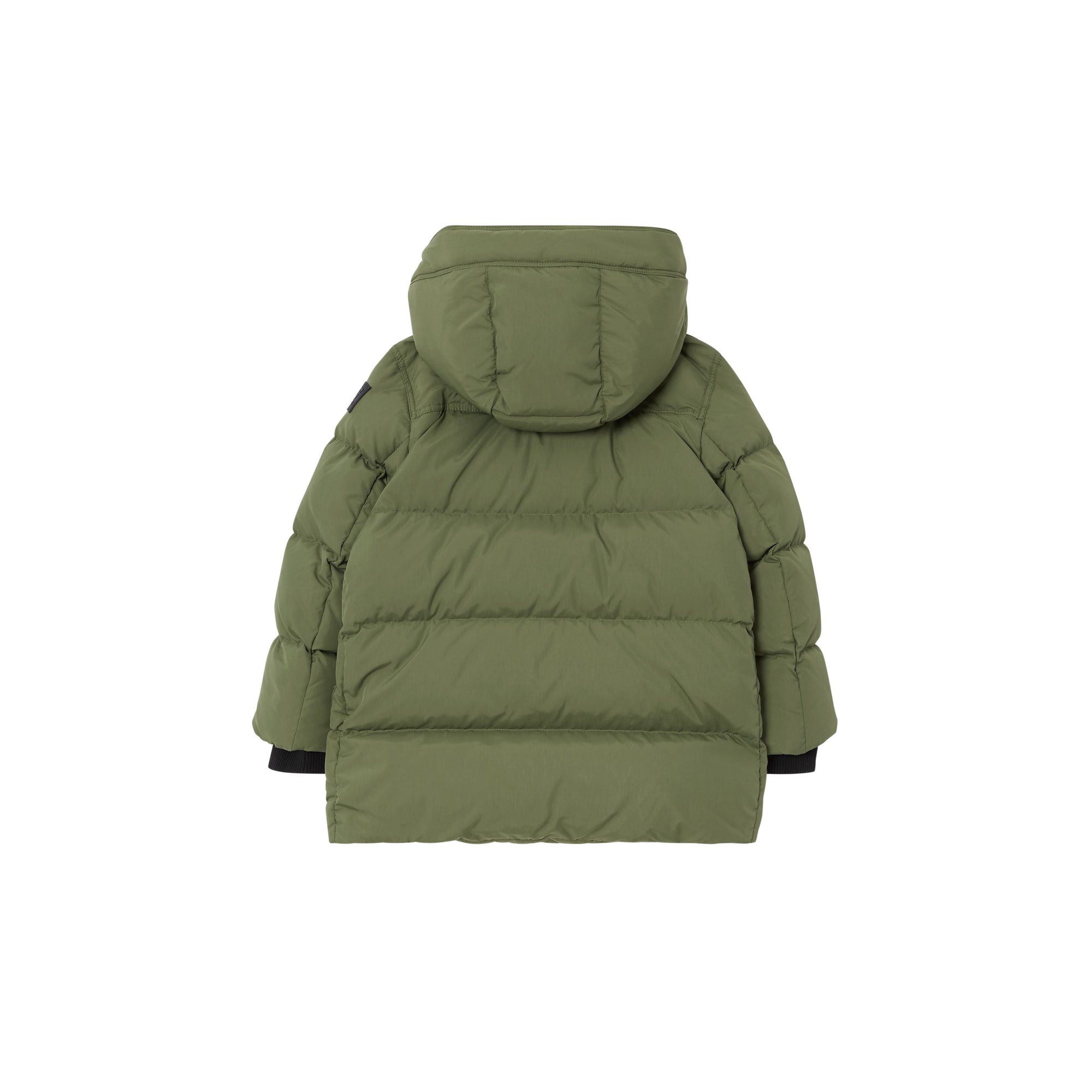 POPLAR GREEN Doudoune rembourrée en duvet avec capuche amovible