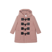 LAVENDER PINK Duffle-coat en laine et cachemire mélangés avec logo