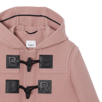 LAVENDER PINK Duffle-coat en laine et cachemire mélangés avec logo