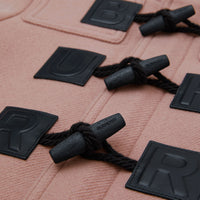 LAVENDER PINK Duffle-coat en laine et cachemire mélangés avec logo