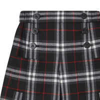 BLACK IP CHK Pantalon de marin en laine Vintage check