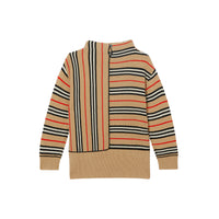 ARCHIVE BEIGE Pull en laine et cachemire à rayures iconiques