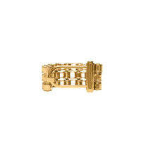 Bracelet plaqué or façon chaîne de vélo - Or Clair