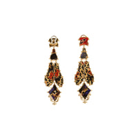 Pendants d'oreilles en résine et plaqués or - Or Clair & Agate