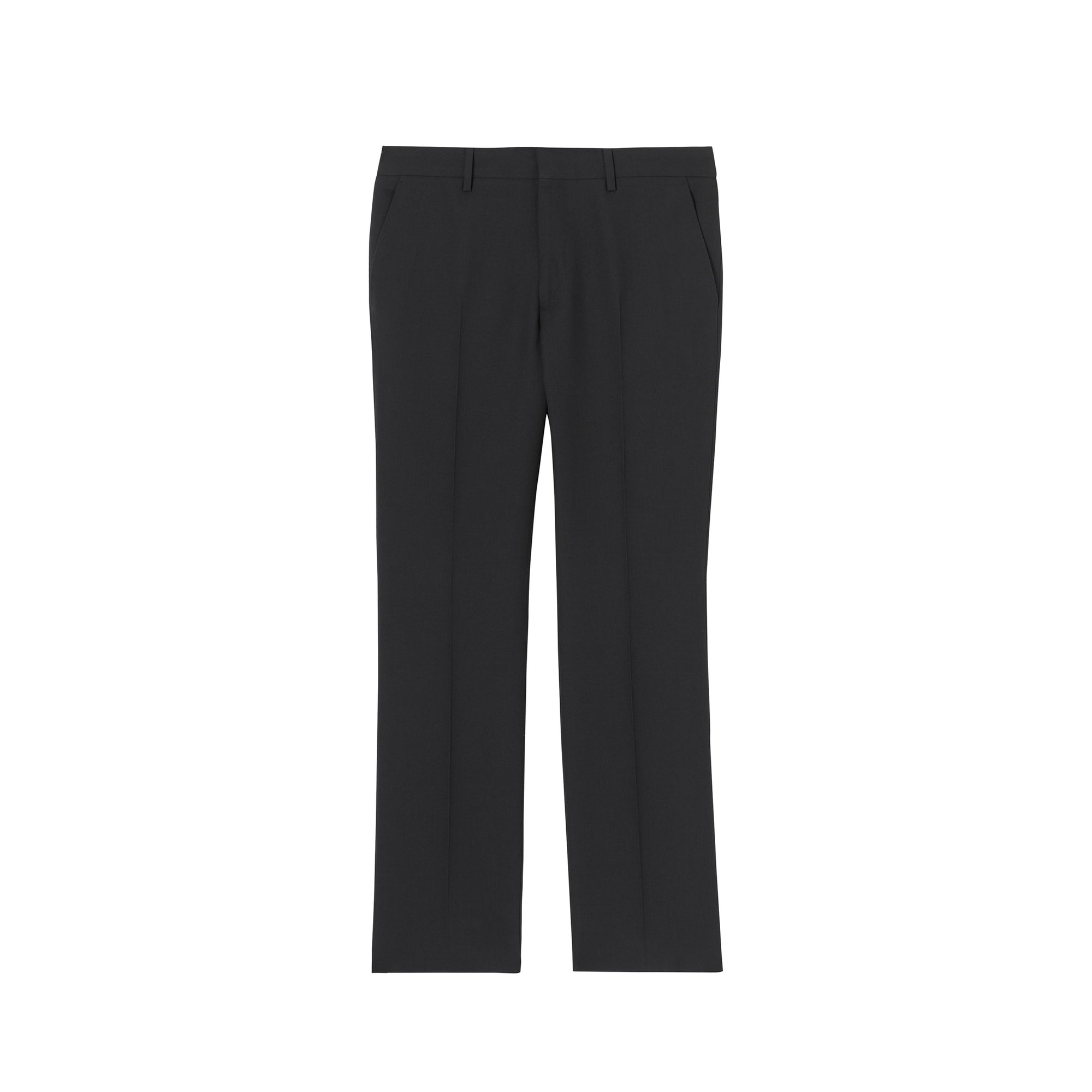 Pantalon de costume classique en crêpe de laine double face - Marine