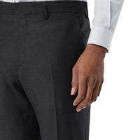 BLACK PATTERN Pantalon de costume classique en flanelle de laine
