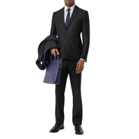 BLACK PATTERN Pantalon de costume classique en flanelle de laine