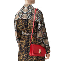 Petit sac tb en cuir - Rouge vif