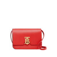 Petit sac tb en cuir - Rouge vif