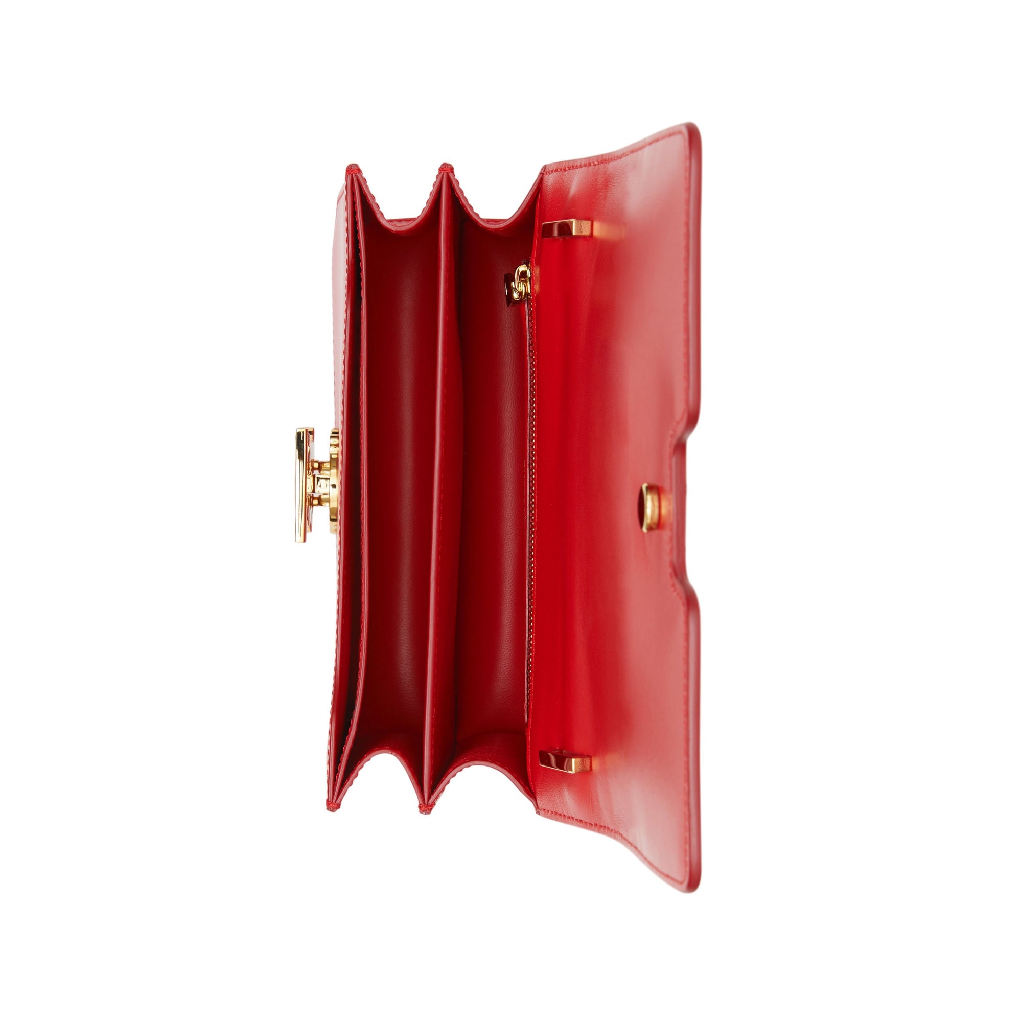 Petit sac tb en cuir - Rouge vif