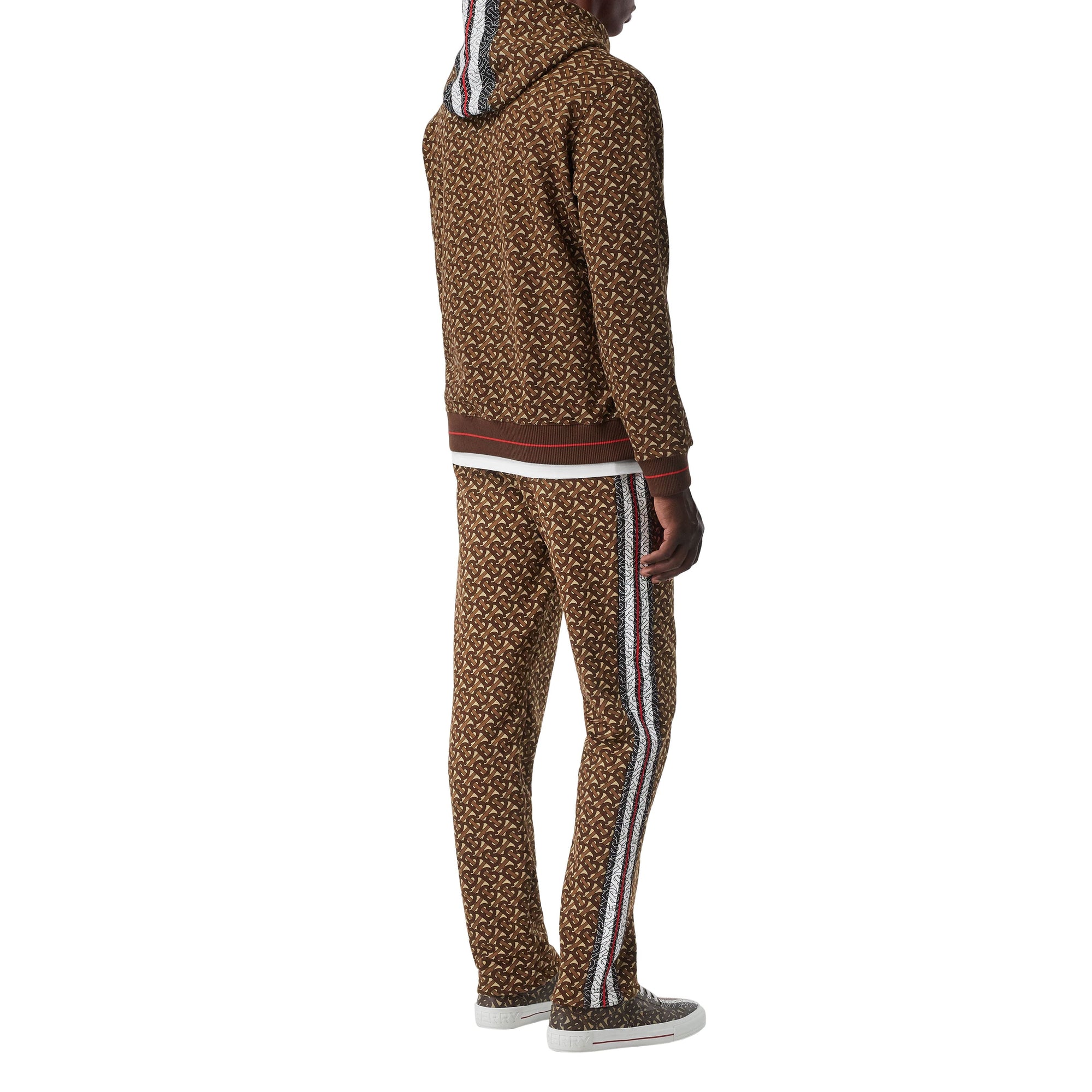 BRIDLE BROWN IP PTTN Pantalon de survêtement en coton rayé Monogram