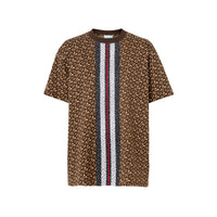 BRIDLE BROWN IP PTTN T-shirt oversize en coton rayé Monogram