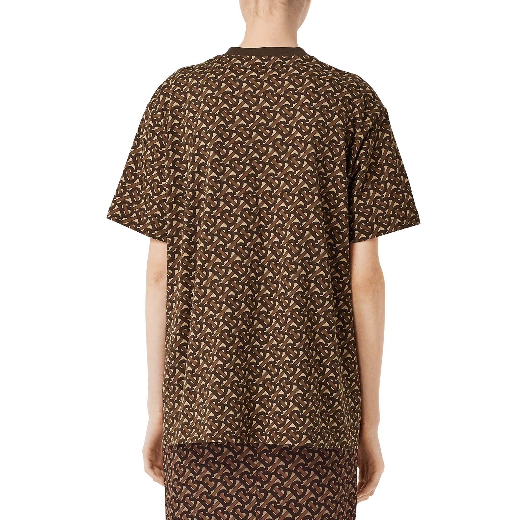 BRIDLE BROWN IP PTTN T-shirt oversize en coton rayé Monogram