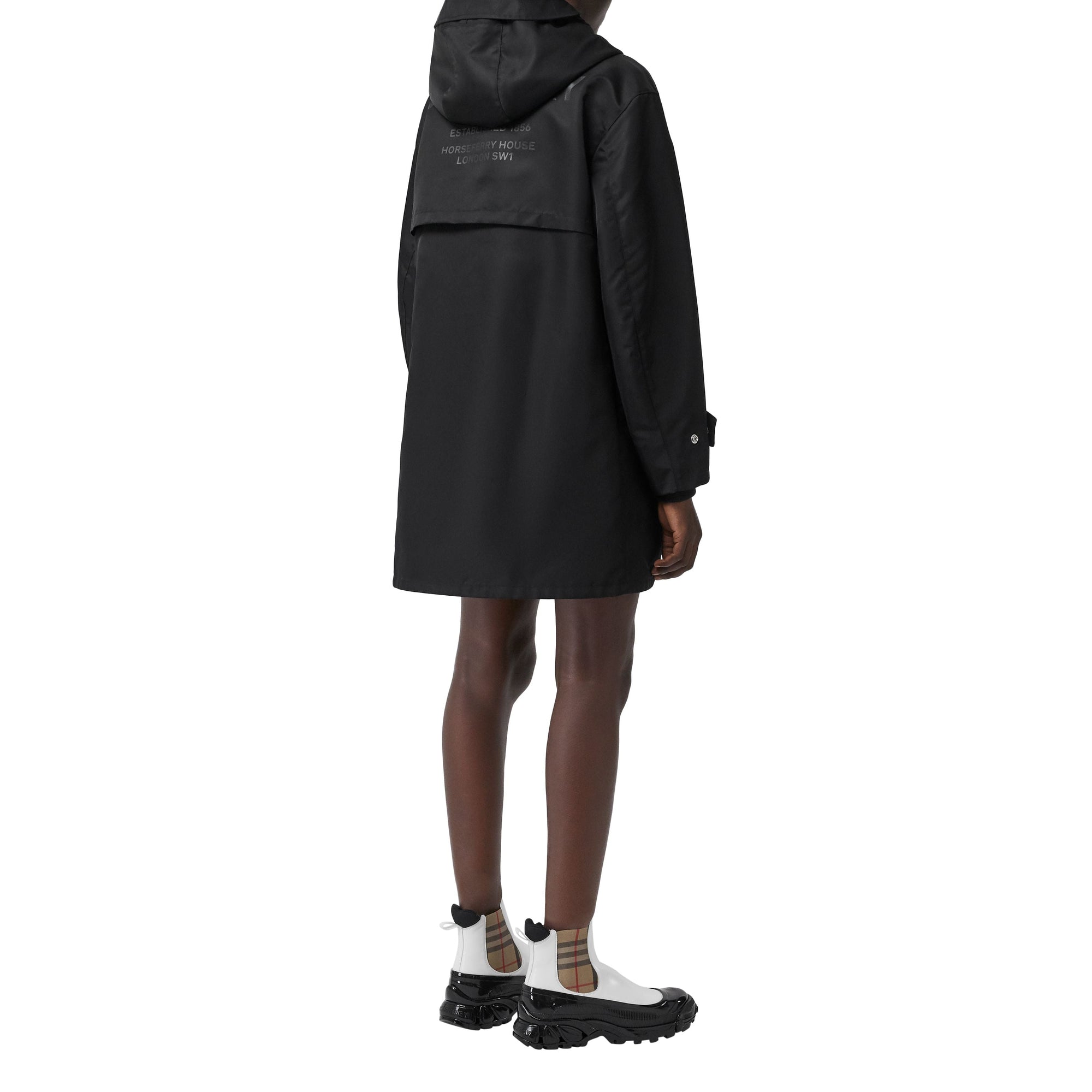 Parka en sergé de nylon Horseferry - Noir