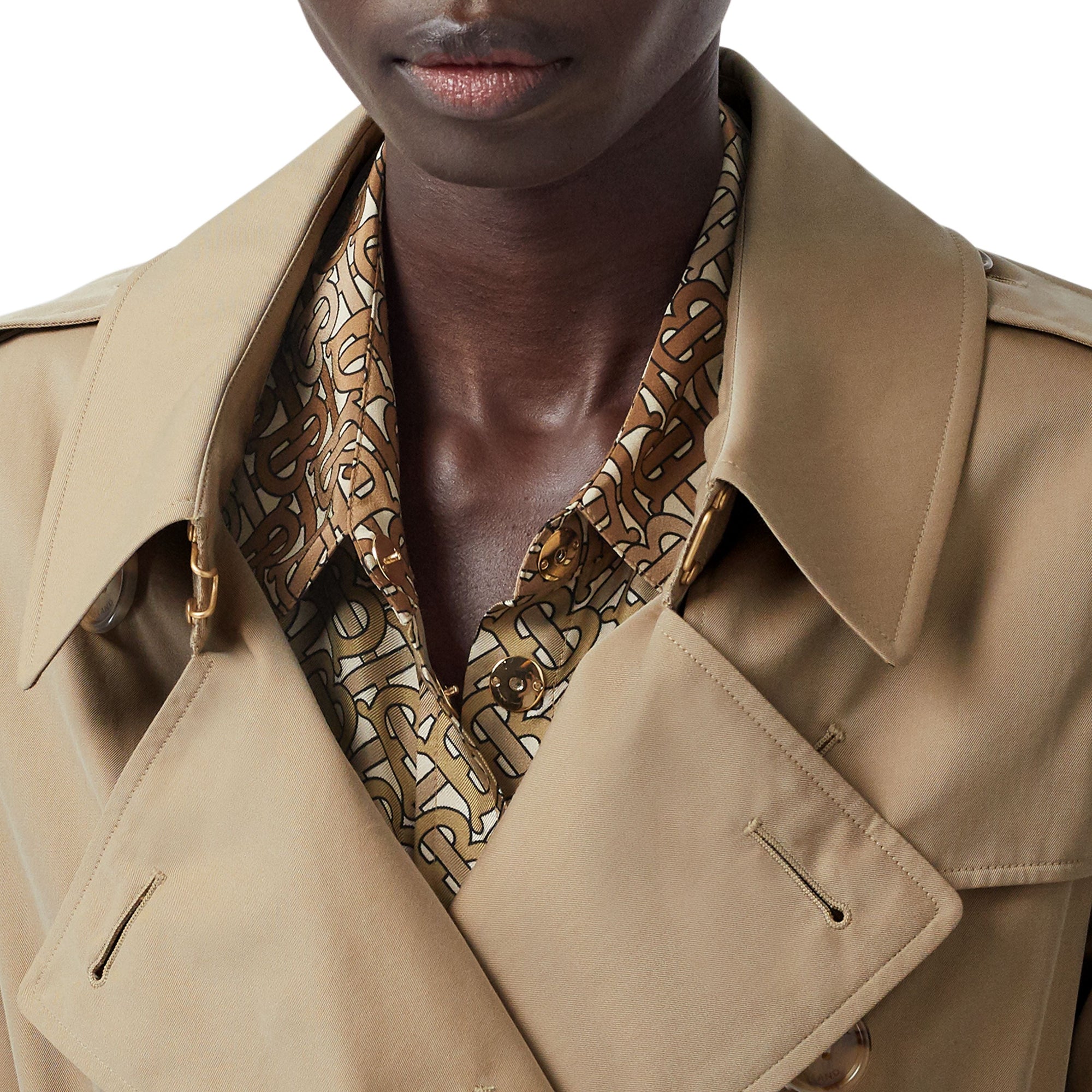 HONEY Trench en gabardine tropicale