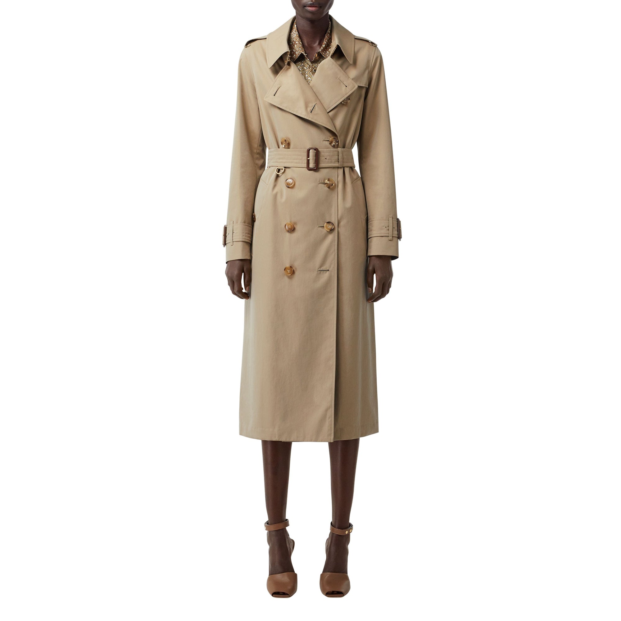 HONEY Trench en gabardine tropicale