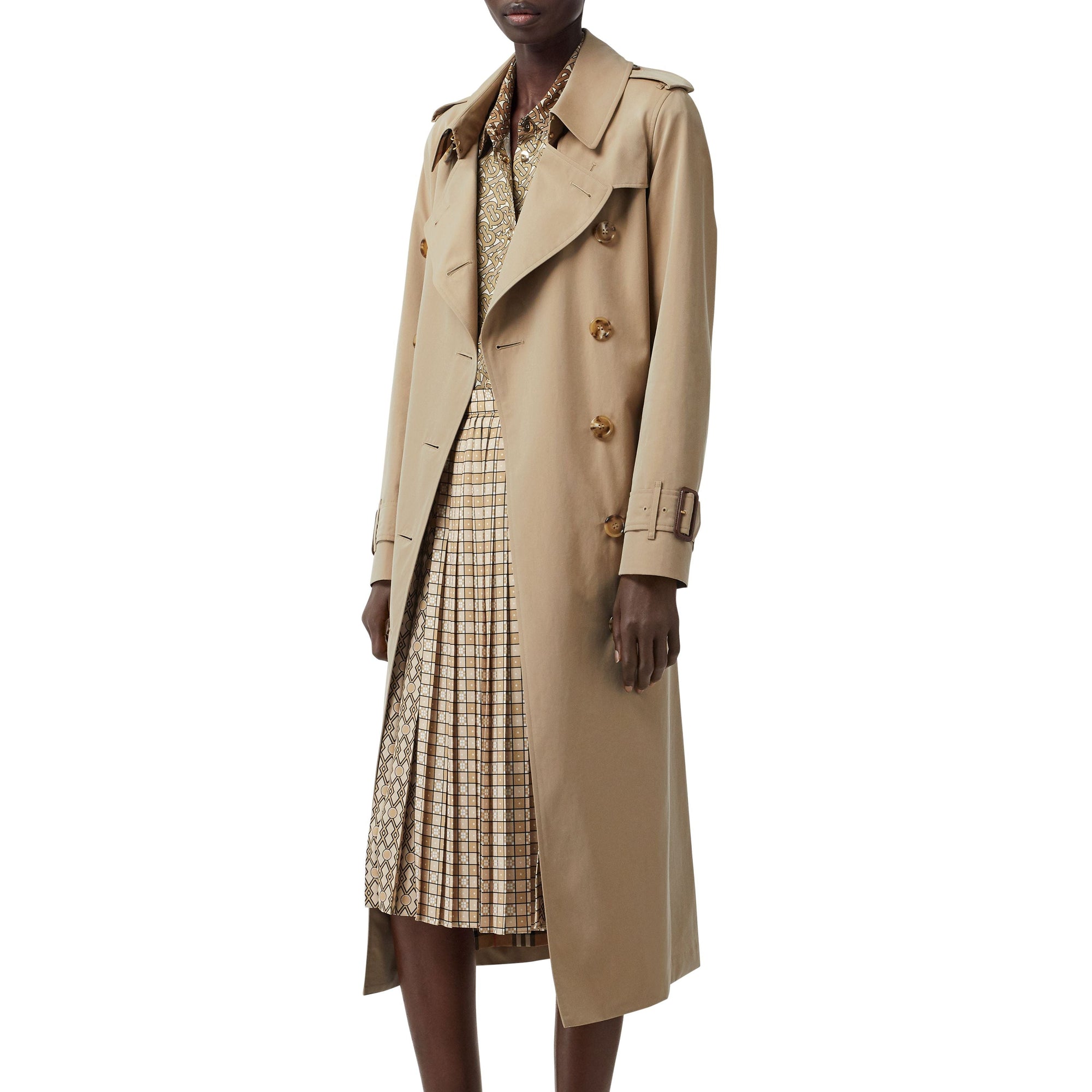 HONEY Trench en gabardine tropicale