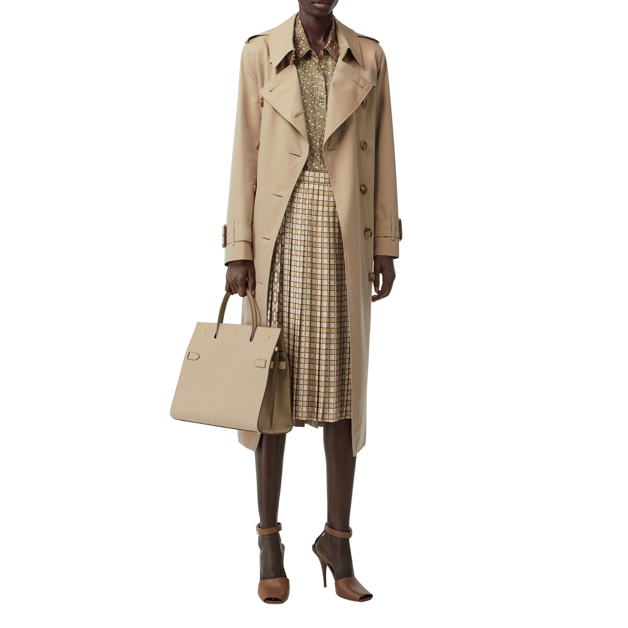 HONEY Trench en gabardine tropicale