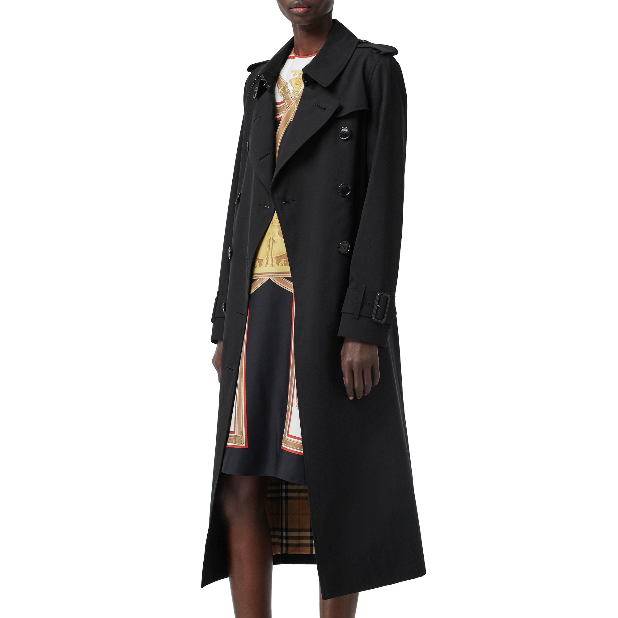 BLACK Trench en gabardine tropicale