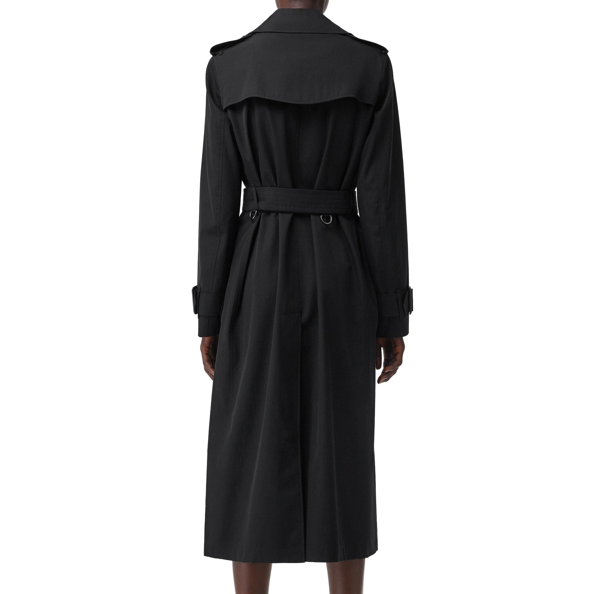 BLACK Trench en gabardine tropicale