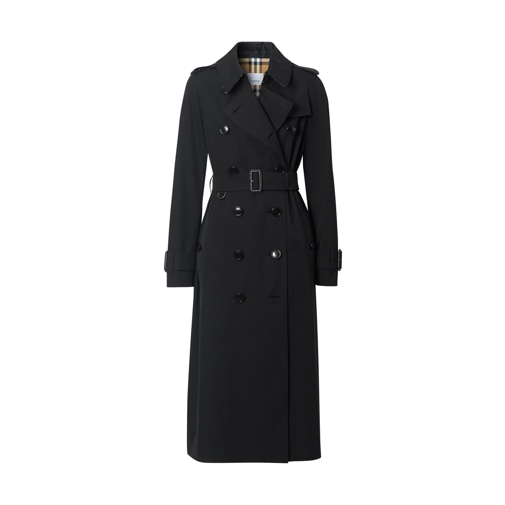 BLACK Trench en gabardine tropicale