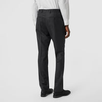 Pantalon de costume classique en flanelle de laine - Anthracite