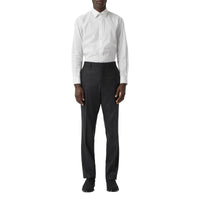 Pantalon de costume classique en flanelle de laine - Anthracite