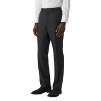 Pantalon de costume classique en flanelle de laine - Anthracite