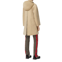 HONEY Manteau évasé en gabardine tropicale avec capuche amovible