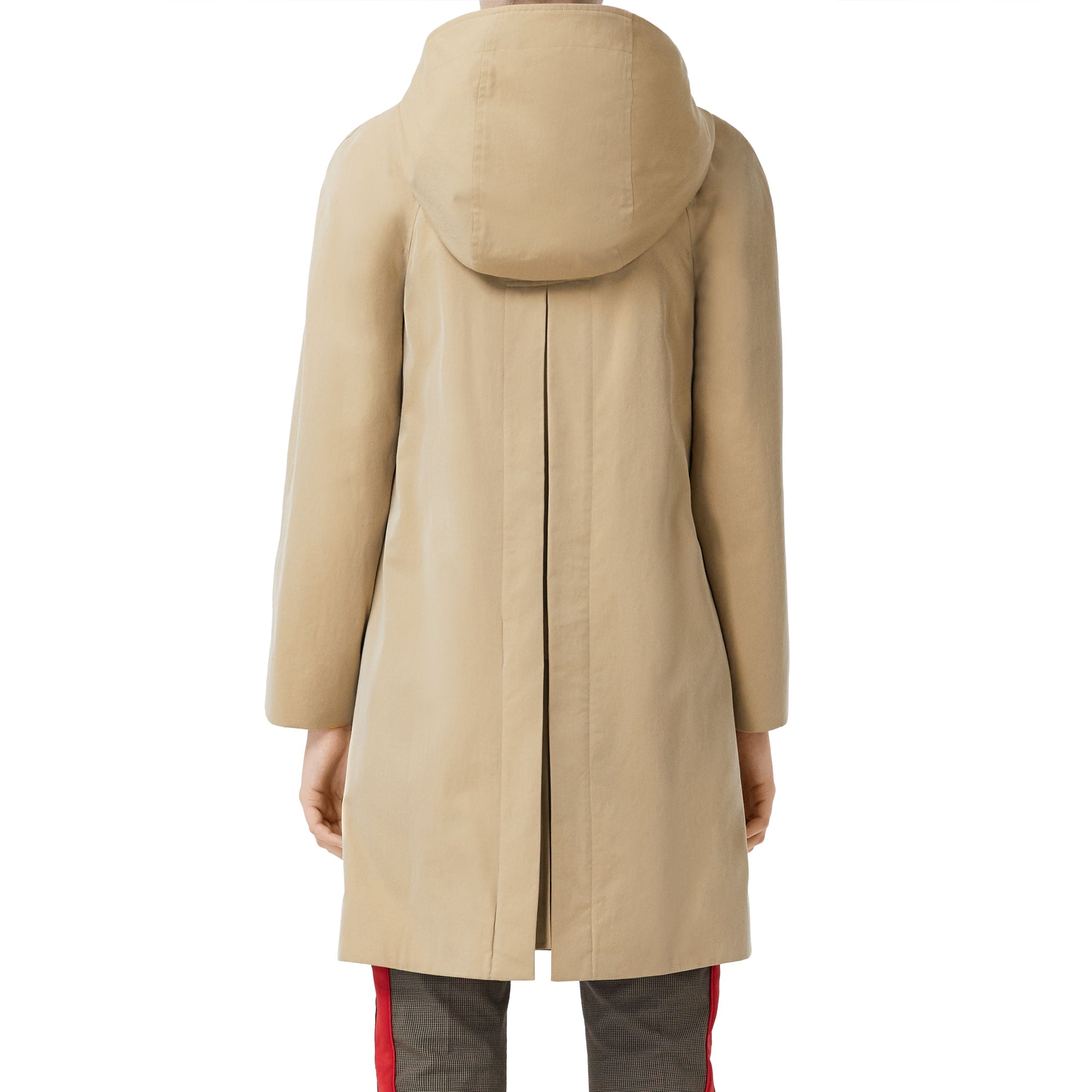 HONEY Manteau évasé en gabardine tropicale avec capuche amovible