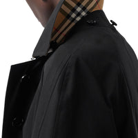 BLACK Manteau évasé en gabardine tropicale avec capuche amovible