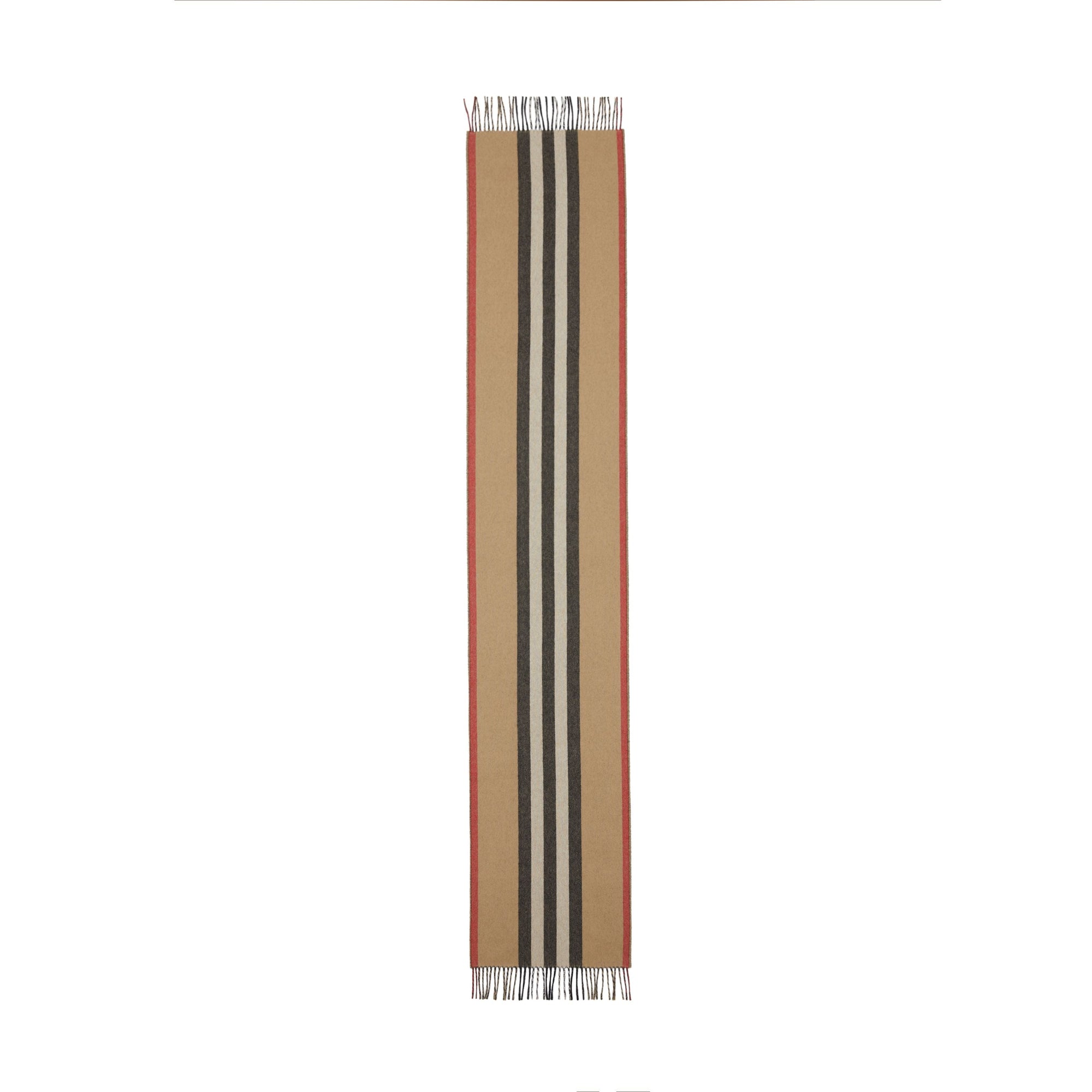 Écharpe réversible en cachemire à rayures iconiques - Beige d'archive