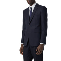 NAVY Veste de costume classique en flanelle de laine