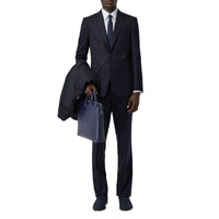 NAVY Veste de costume classique en flanelle de laine