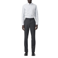 Chemise classique en coton rayée - Bleu Pâle