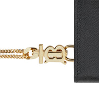 BLACK Portefeuille en cuir Monogram avec dragonne amovible